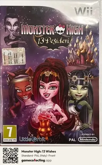 Monster High: 13 Wishes Nintendo Wii, Italy box front