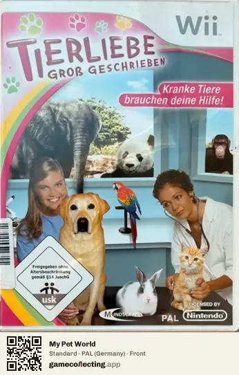 My Pet World Nintendo Wii, Germany box front
