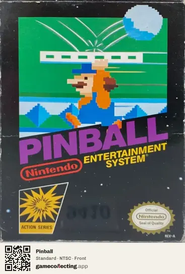 Pinball Nintendo Entertainment System, NTSC box front