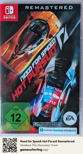 Need for Speed: Hot Pursuit Remastered Nintendo Switch, Germany box front