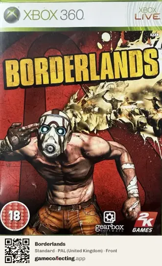 Borderlands Xbox 360, United Kingdom box front