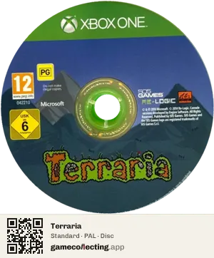 Terraria Xbox One, PAL disc