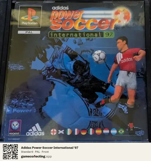 Adidas Power Soccer International '97 PlayStation, PAL box front