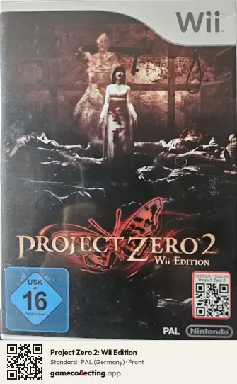 Project Zero 2: Wii Edition Nintendo Wii, Germany box front