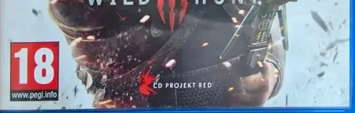 The Witcher 3: Wild Hunt, the PEGI square on its front