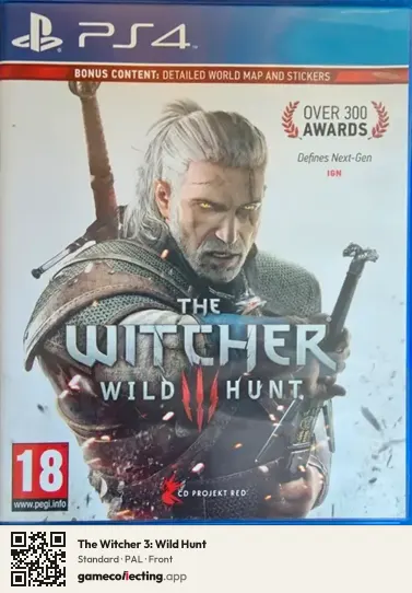 The Witcher 3: Wild Hunt PlayStation 4, PAL box front