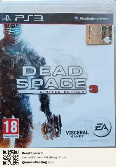 Dead Space 3 PlayStation 3, Italy box front