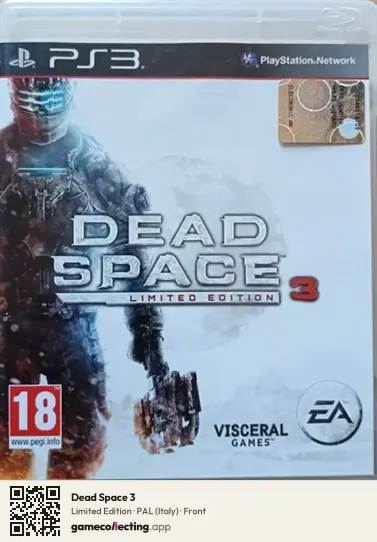 Dead Space 3 PlayStation 3, Italy box front