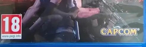 Resident Evil 3, the PEGI square on its front