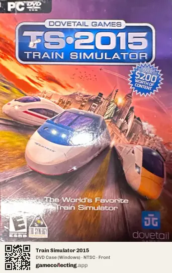 Train Simulator 2015 Computer, NTSC box front