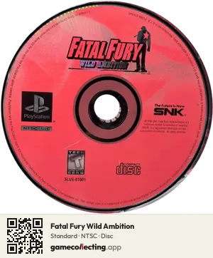 Fatal Fury Wild Ambition PlayStation, NTSC disc