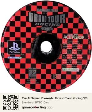 Car & Driver Presents: Grand Tour Racing '98 PlayStation, NTSC disc