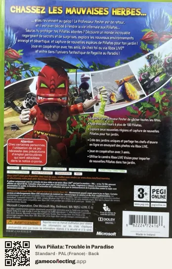 Viva Piñata: Trouble in Paradise Xbox 360, France box back