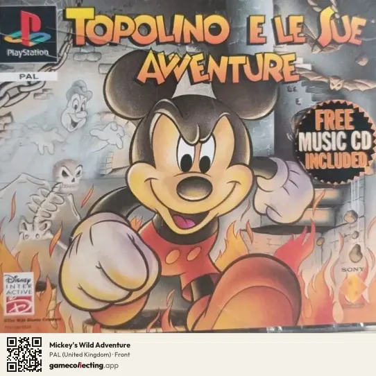 Mickey's Wild Adventure PlayStation, United Kingdom box front