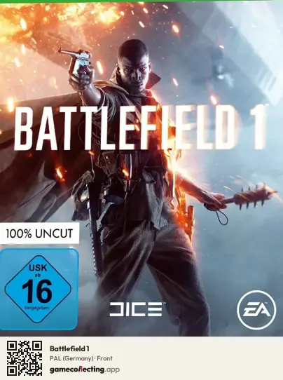Battlefield 1 Xbox One, Germany box front