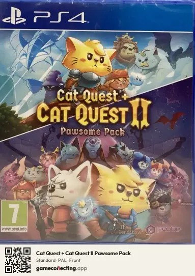 Cat Quest + Cat Quest II Pawsome Pack PlayStation 4, PAL box front
