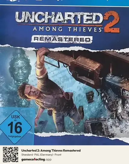 Uncharted 2: Among Thieves Remastered PlayStation 4, Germany box front