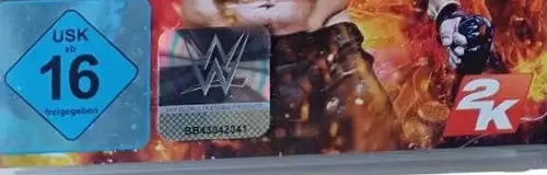 WWE 2K17, the USK square on its front
