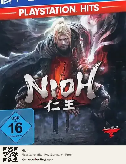 Nioh PlayStation 4, Germany box front