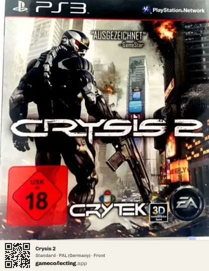Crysis 2 PlayStation 3, Germany box front