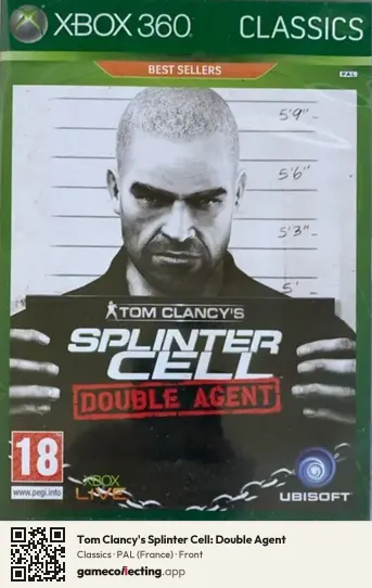Tom Clancy's Splinter Cell: Double Agent Xbox 360, France box front