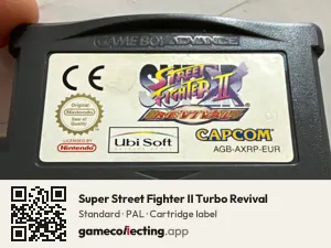 Super Street Fighter II Turbo Revival Game Boy Advance, PAL cartridge label