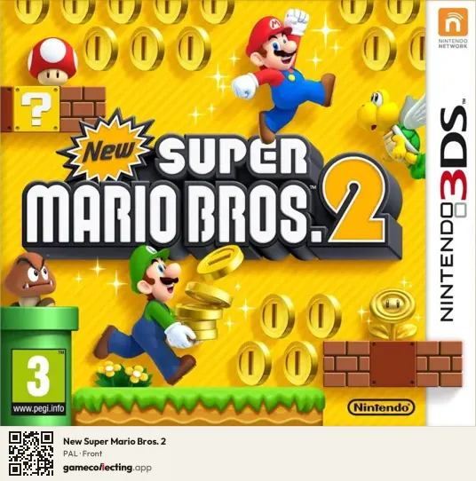 New Super Mario Bros. 2 Nintendo 3DS, PAL box front
