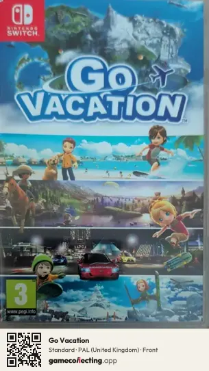 Go Vacation Nintendo Switch, United Kingdom box front