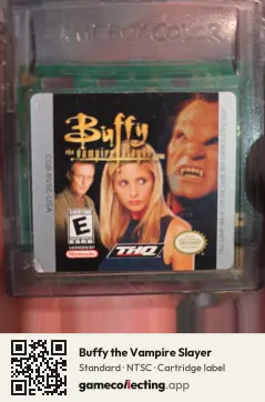 Buffy the Vampire Slayer Game Boy Color, NTSC cartridge label