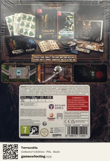 Terracotta Nintendo Switch, PAL box back