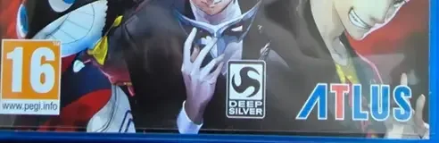 Persona 5, the PEGI square on its front