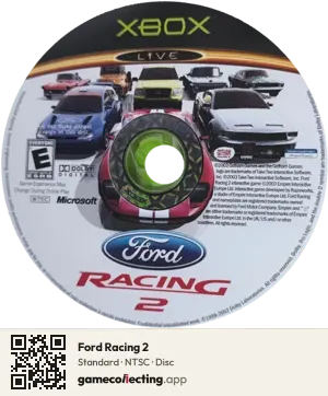 Ford Racing 2 Xbox, NTSC disc