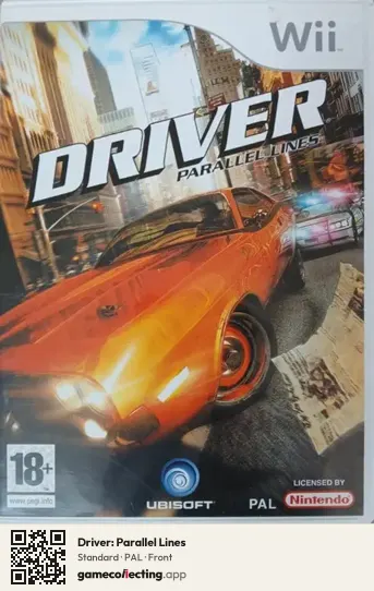 Driver: Parallel Lines Nintendo Wii, PAL box front