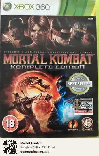 Mortal Kombat Xbox 360, PAL box front