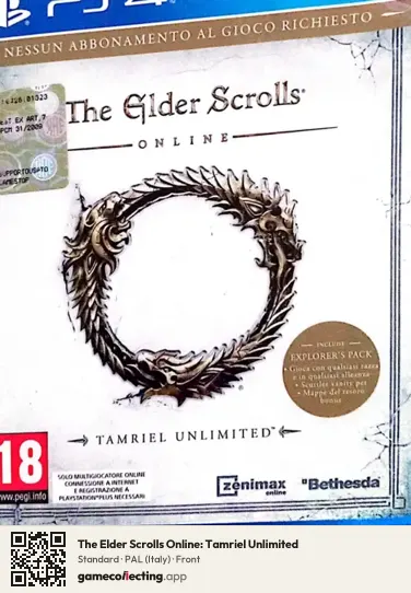 The Elder Scrolls Online: Tamriel Unlimited PlayStation 4, Italy box front
