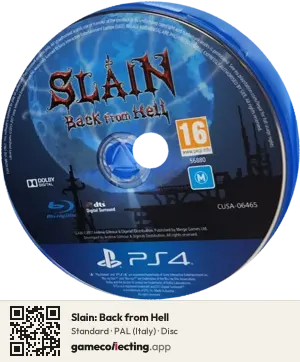 Slain: Back from Hell PlayStation 4, PAL disc