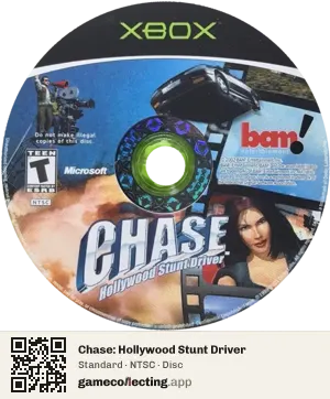 Chase: Hollywood Stunt Driver Xbox, NTSC disc