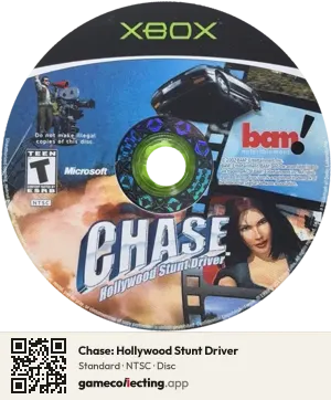 Chase: Hollywood Stunt Driver Xbox, NTSC disc