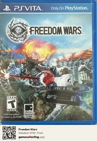 Freedom Wars PlayStation Vita, NTSC box front