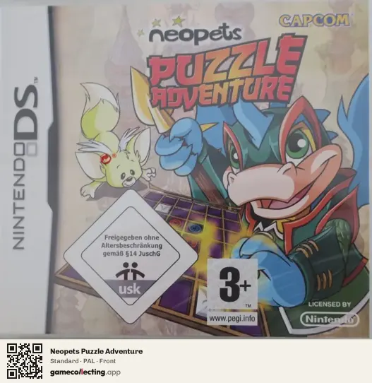 Neopets Puzzle Adventure Nintendo DS, PAL box front