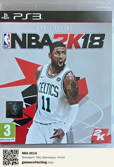 NBA 2K18 PlayStation 3, Germany box front
