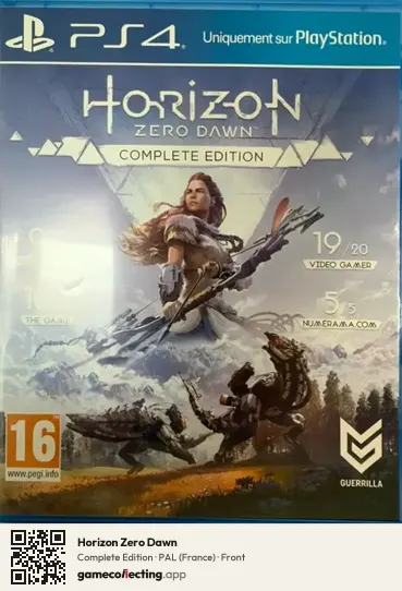 Horizon Zero Dawn PlayStation 4, France box front