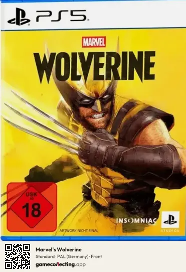 Marvel's Wolverine PlayStation 5, Germany box front