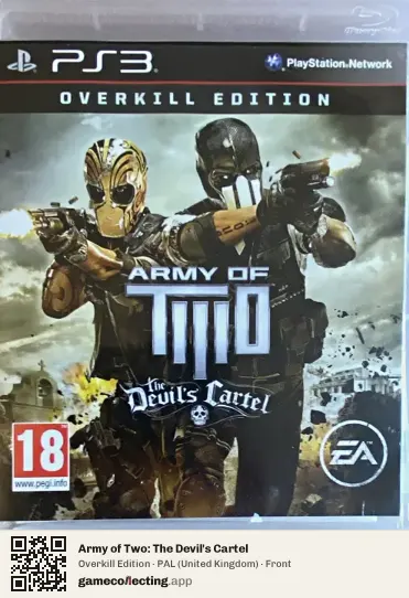 Army of Two: The Devil's Cartel PlayStation 3, United Kingdom box front