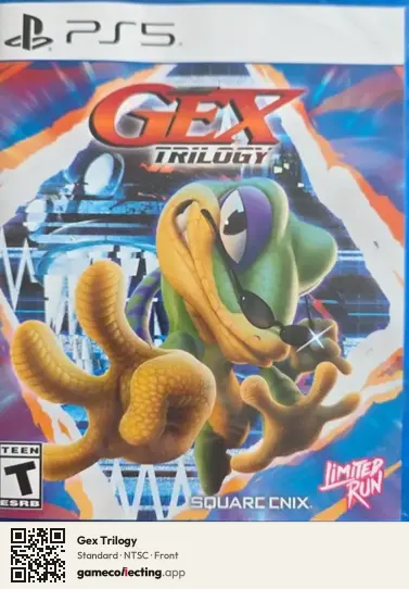 Gex Trilogy PlayStation 5, NTSC box front