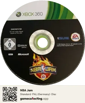 NBA Jam Xbox 360, PAL disc