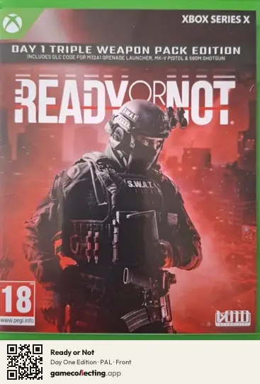 Ready or Not Xbox Series X, PAL box front