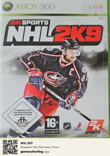 NHL 2K9 Xbox 360, Germany box front