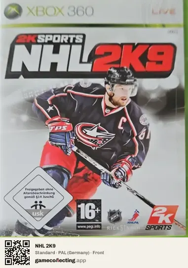 NHL 2K9 Xbox 360, Germany box front