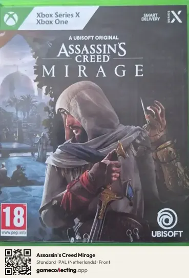 Assassin's Creed Mirage Xbox Series X, Netherlands box front